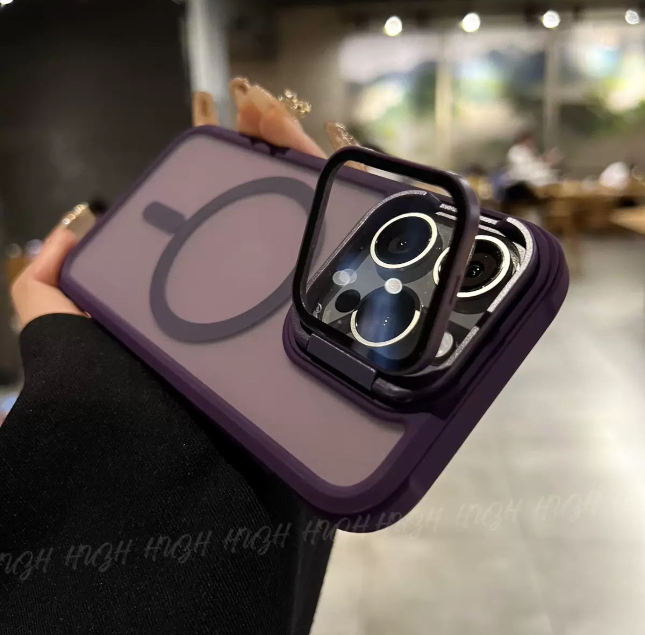 Soporte de lente para gafas para Apple 16Promax Skin Mat Magnetic Case iPhone 15 Case