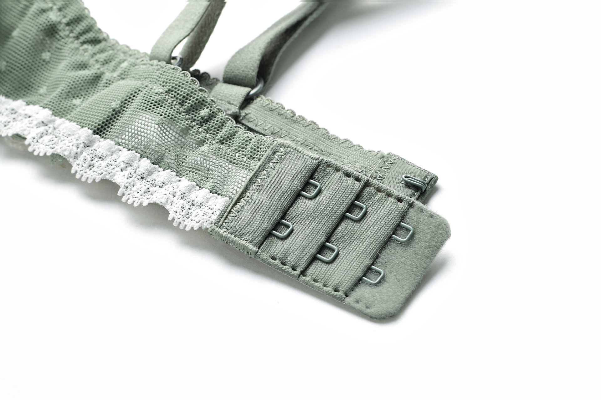 1781 Top Support Thin Bottom Thick Cotton Cushion Steel Ring Gathering Sexy Lace Women's Underwear Bra Set_voghion.com