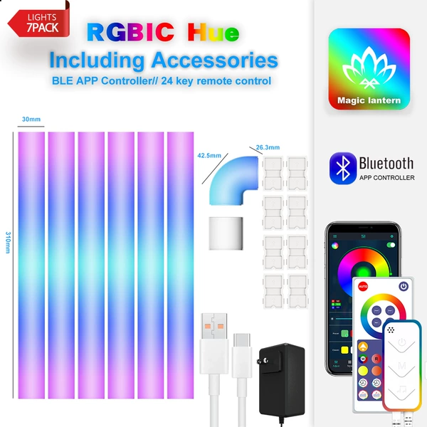 Bluetooth version 7pack (6+1 corner)