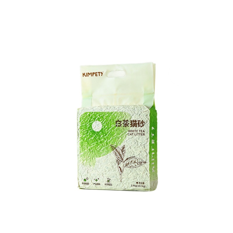 Arena mixta para gatos de arena mixta inhibición antimicrobiana con té blanco para gatos