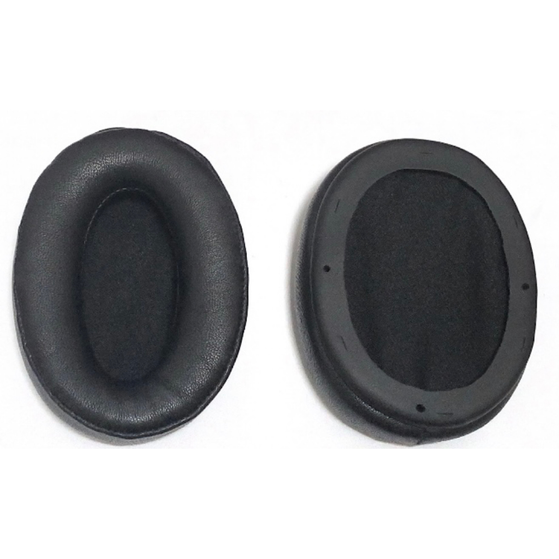 Orejeras de piel de oveja negra 1000XM2 [1 pieza con piezas de goma/almohadilla de algodón gratis]