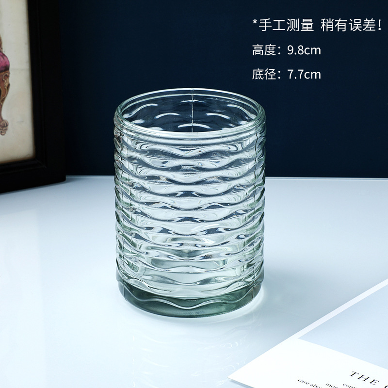 Enjuague bucal hogar vidrio Nordic ins estilo Hotel taza de lavado transparente espesado vidrio taza de beber