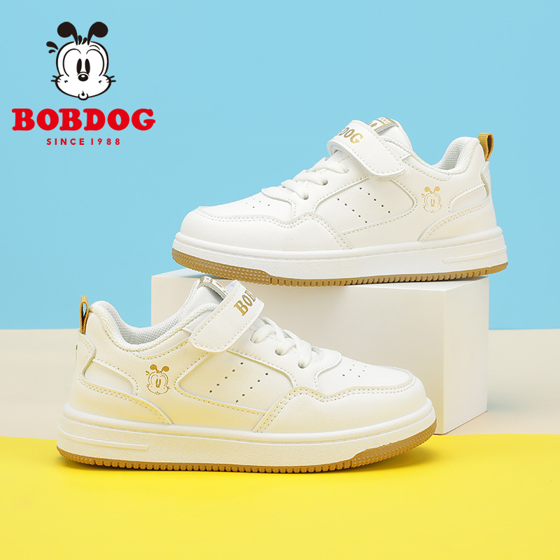 Babu Bean zapatos para niños zapatos blancos para niños zapatos blancos 2026 nuevos zapatos de primavera y otoño zapatos de skate para niñas