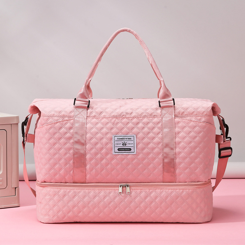 Bolsa de viaje de gran capacidad para viajes cortos, expandible, separación seca y húmeda, bolsa de natación, bolsa de ejercicio, bolsa de mano para viajes de negocios