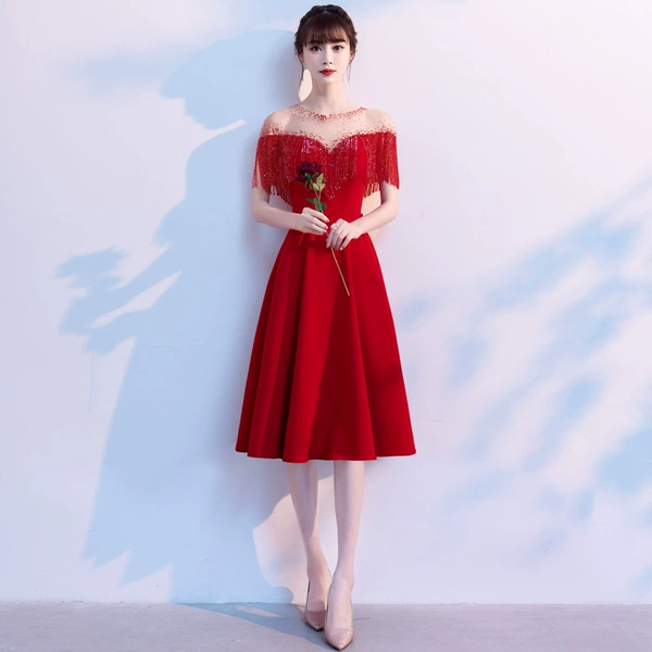 Red, long, mid-length
