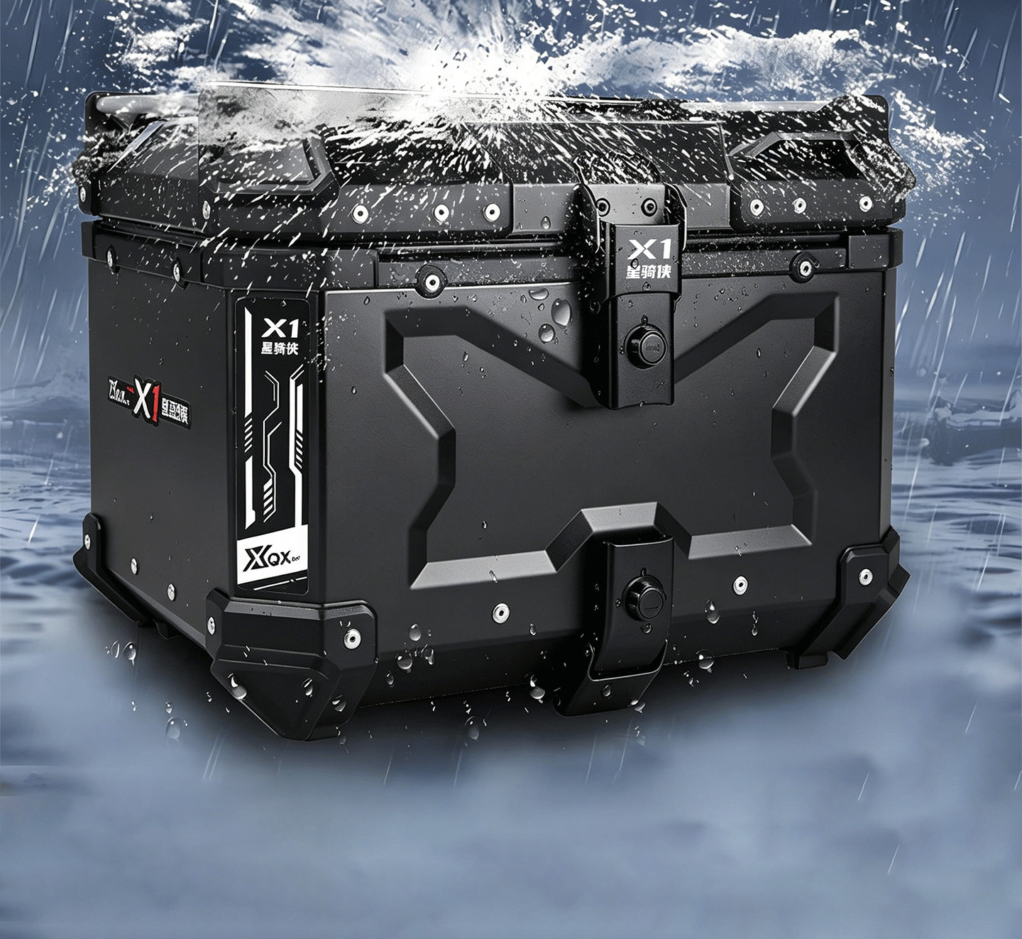 Suitable for the Wuyi SR150R Star Rider aluminum alloy motorcycle tail box, SR250GT trunk, and motorcycle touring tail box