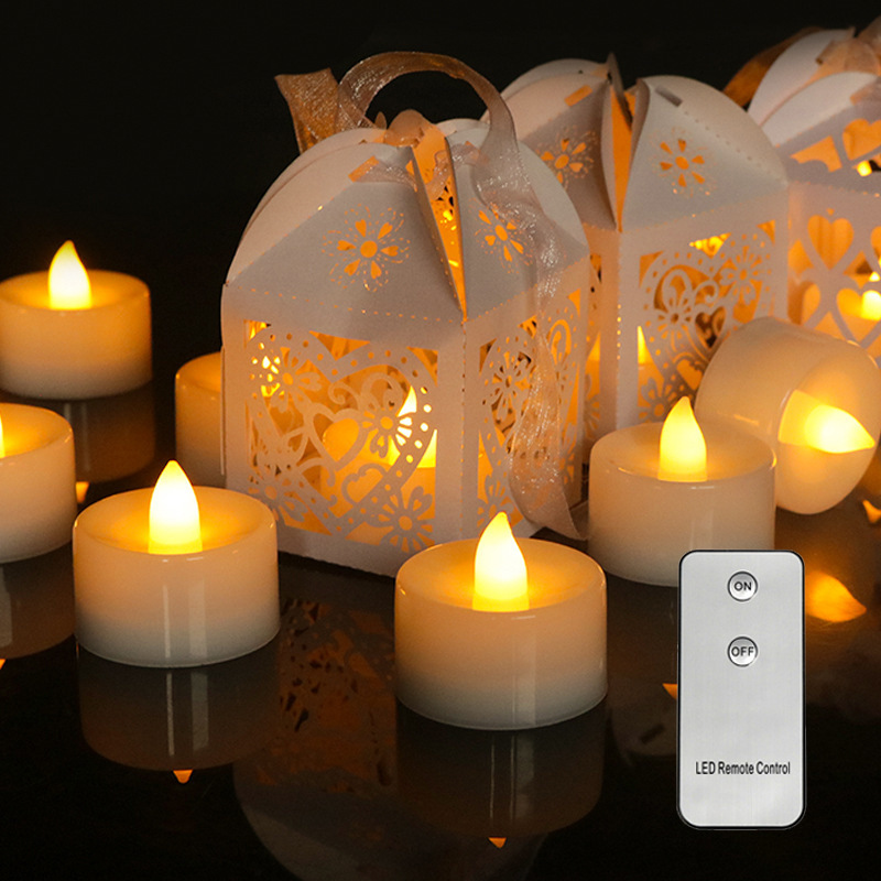 Amazon hot sale small tea light LED electronic remote control candle Halloween home wedding atmosphere decorative light in stock Amazon hot sale small tea light LED electronic remote control candle Halloween home wedding atmosphere decorative light in stock