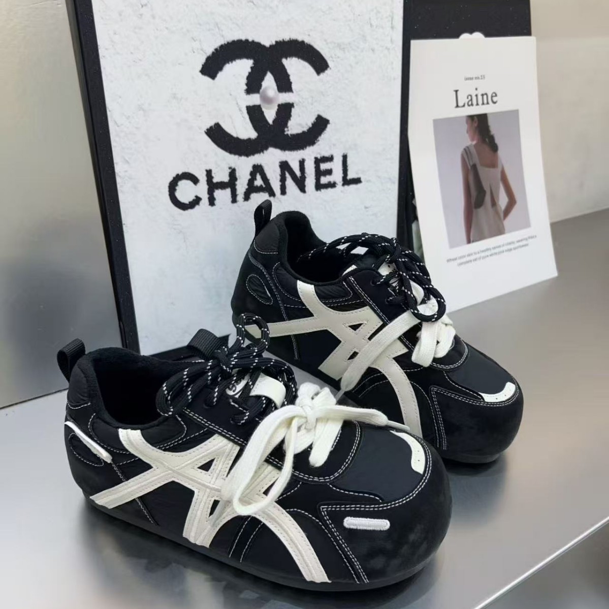 2025新款厚底德训鞋女小众设计感运动休闲鞋百搭增高老爹鞋潮