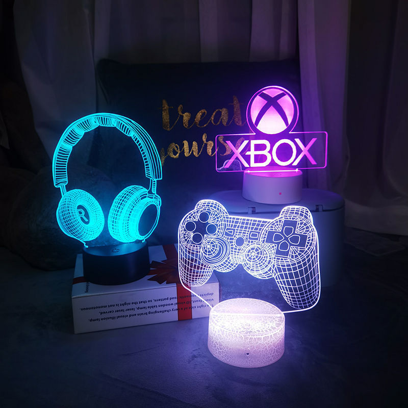E-sports decorative light XBOX game 3d night light atmosphere light Sony PS5 peripheral decoration game case decoration E-sports decorative light XBOX game 3d night light atmosphere light Sony PS5 peripheral decoration game case decoration