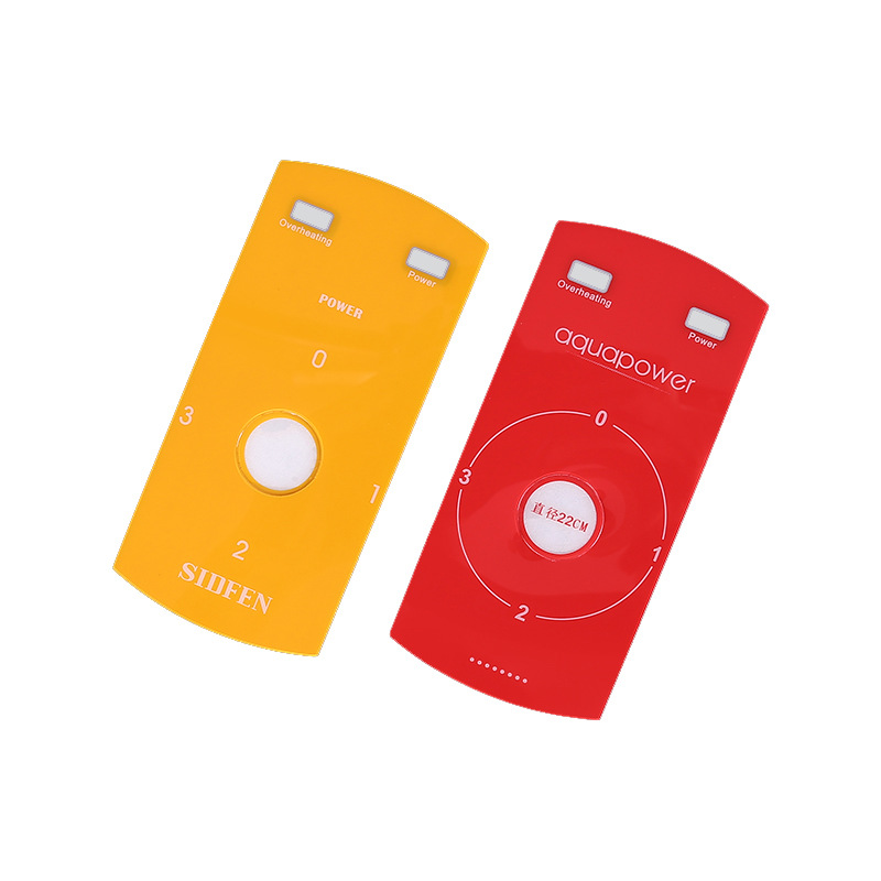 PVC触摸按键面板开关控制面板PC丝印贴纸PET鼓包按键面贴定 制