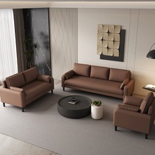 轻奢北欧风皮布沙发家用卧室客厅办公酒店商铺双人三人小户型沙发