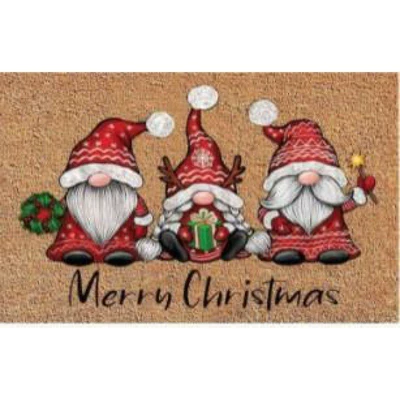 Christmas Series Cartoon Door Mats for: Avtomobil döşəmə paspasları - christmas-dwarf-4060-crystal-velvet