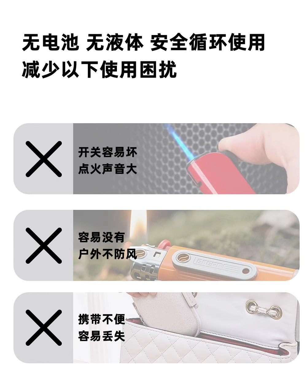 [No Gas] Type-C Mini Cigarette Lighter Convenient Lighter Windproof Air Igniter Dy3