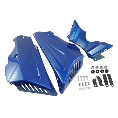 Motorcycle front windshield, Modified Pig Head Cover - lower-air-deflector-blue