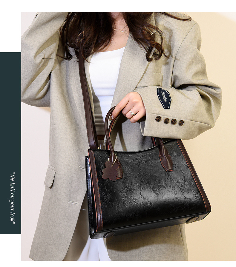 Women's Large Capacity Tote Handbag Soft Leather Elegant Bag_voghion.com
