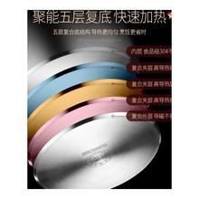 批发蒸锅大号304不锈钢家用加厚三层商用蒸笼炖汤一体燃气灶专用