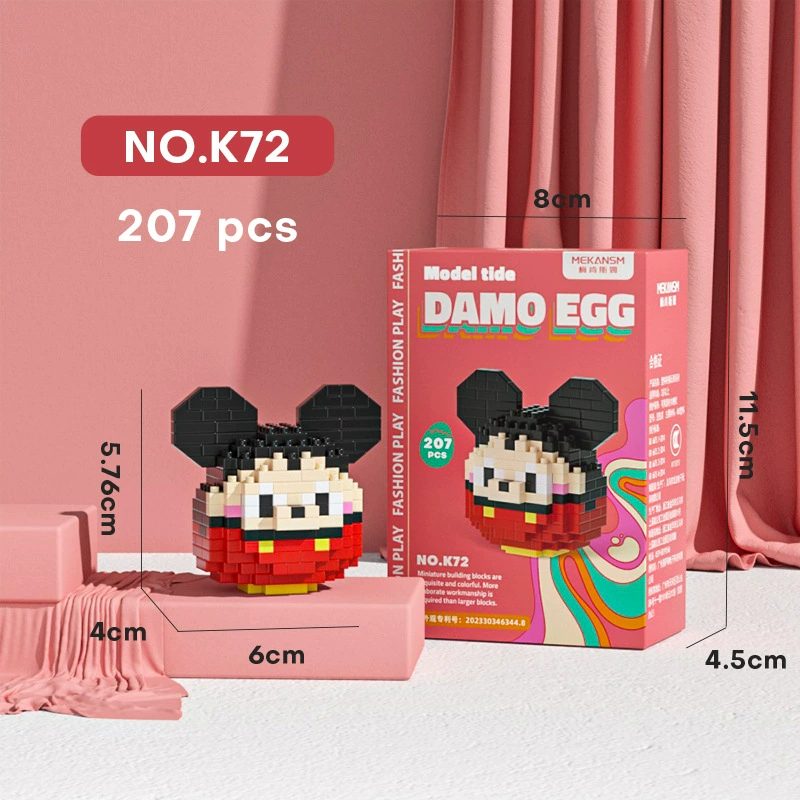Mini Bricks Cartoon Constructor Set, Sanrio-style Characters, Multiple Models (188–626 pcs)