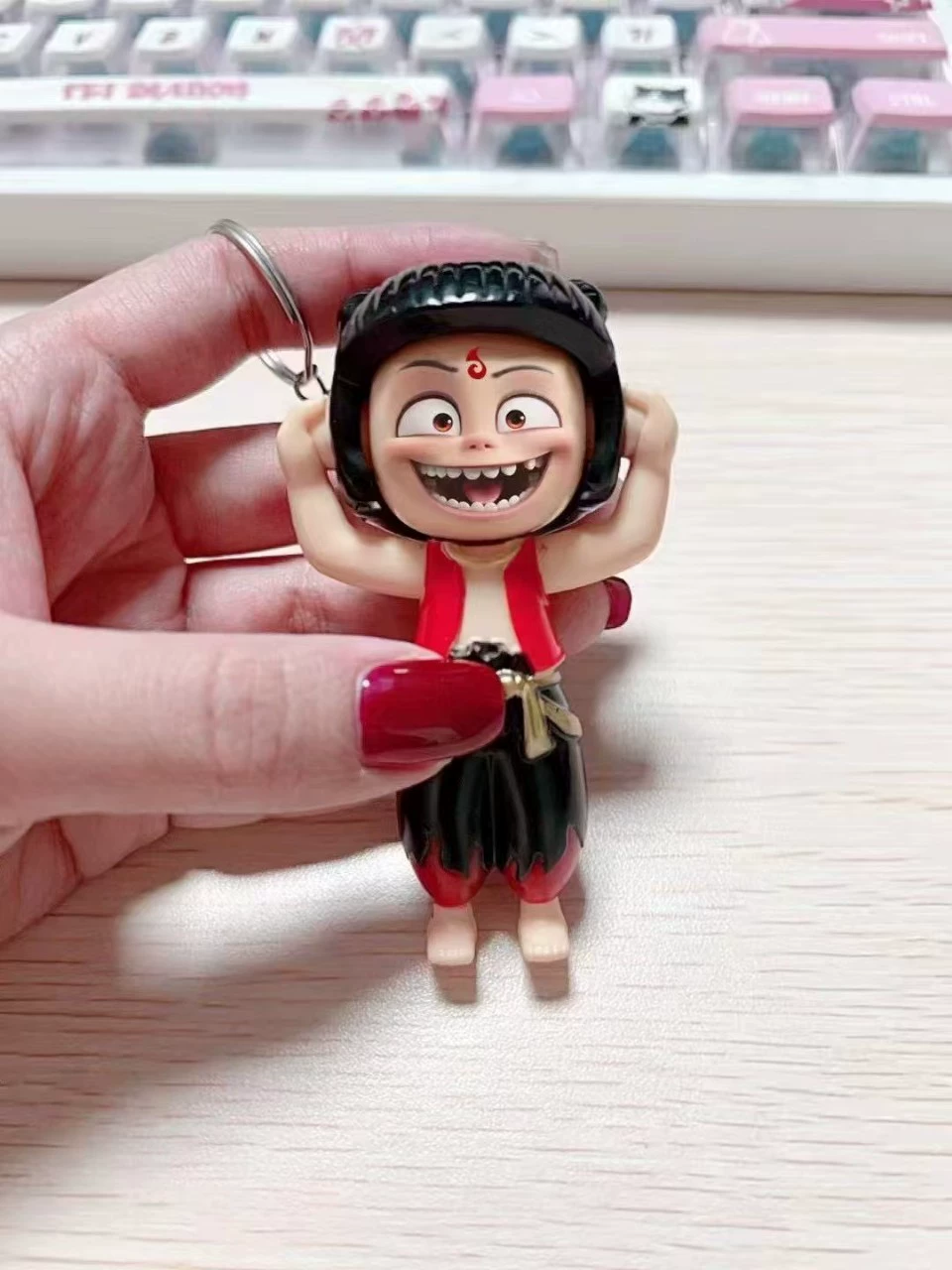 Стеклянная сталь мультфильм аниме ip персонаж Нежа скульптура садовый пейзаж волшебный мальчик