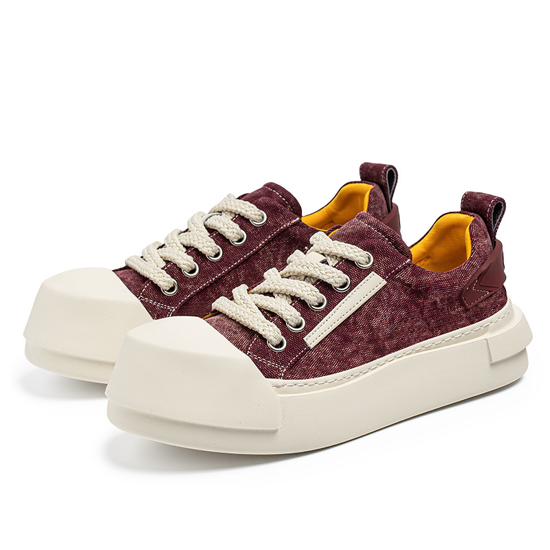 25 nuevos zapatos feos y lindos de mezclilla de moda nacional, zapatos casuales de fondo disueltos, zapatos casuales de moda ligeros y transpirables