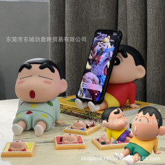 クレヨンしんちゃん携帯電話スタンド怠け者携帯電話スタンドデスクトップ置物ネット赤アニメ