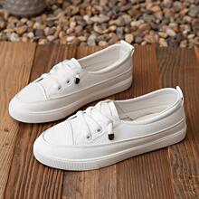 W 63128 Women's leather white sneakers ŮʿƤ��С�װ�Ь