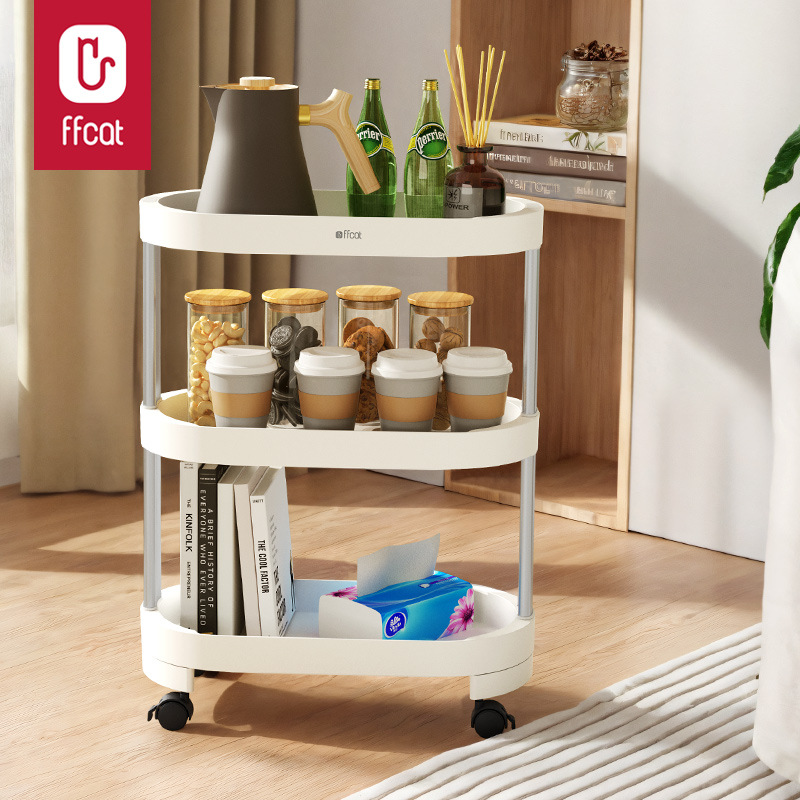 58519 Large three-layer trolley storage rack