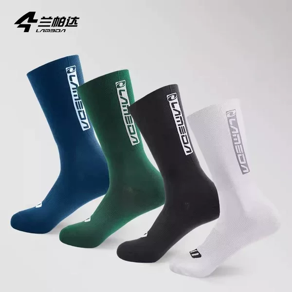 Lampada Bicycle Road Bike Cycling Socks Breathable Reflective Outdoor Sports Socks Running Men's and Women's Socks