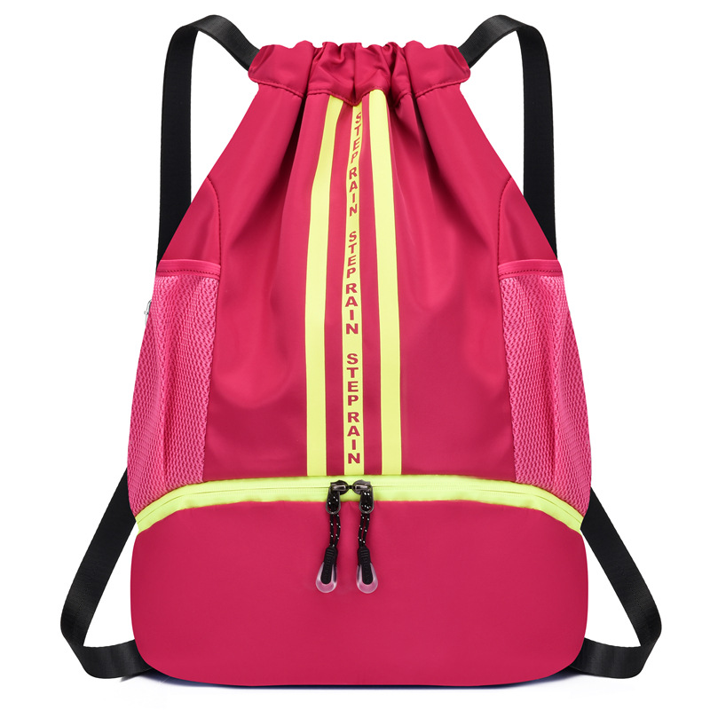 Todo fósforo de nylon con cordón mochila mujer deportes ocio momia bolsa de gran capacidad ligera bolsa de viaje al aire libre