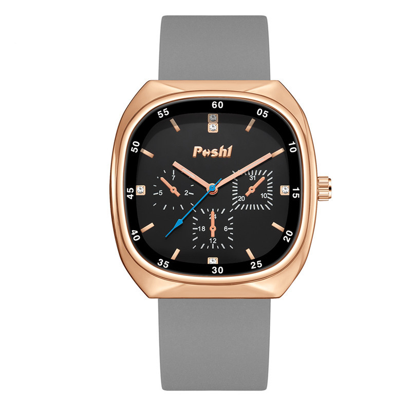 POSHI moda elegante reloj banda de silicona reloj de cuarzo reloj de mujer TikTok en vivo popular impermeable reloj de mujer