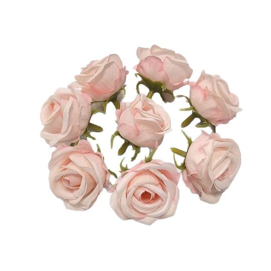 Simulation rose flower head flower head flower headdress wreath hairpin flower photo props decorative flower abyss coffee table bud