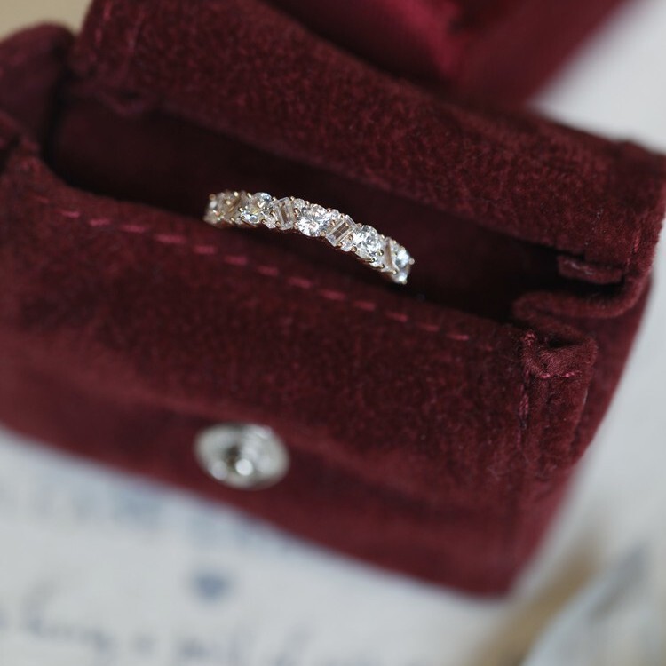 Stille Nacht Silent Snow Flash Against the Sky Flash high quality Full of Zirconium Light Luxury Premium Ring