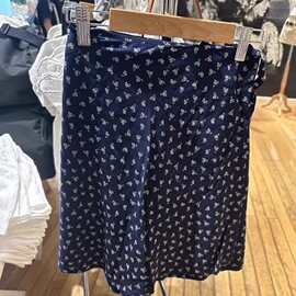 BM风新款一片式bm碎花系带半身裙女高腰百搭短裙A字裙
