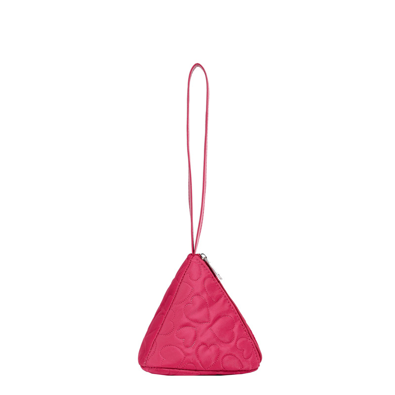 Bonito bolso infantil con forma de zongzi simple color sólido mini bebé mochila portátil auriculares bolso de cambio