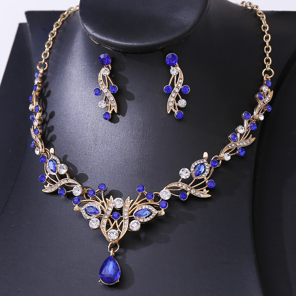 新娘水钻项链皇冠