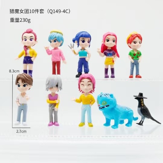 Caza de demonios transfronteriza K-Pop Q-versión Lumi-mi modelo de caja ciega hecha a mano decoración de muñecas de moda