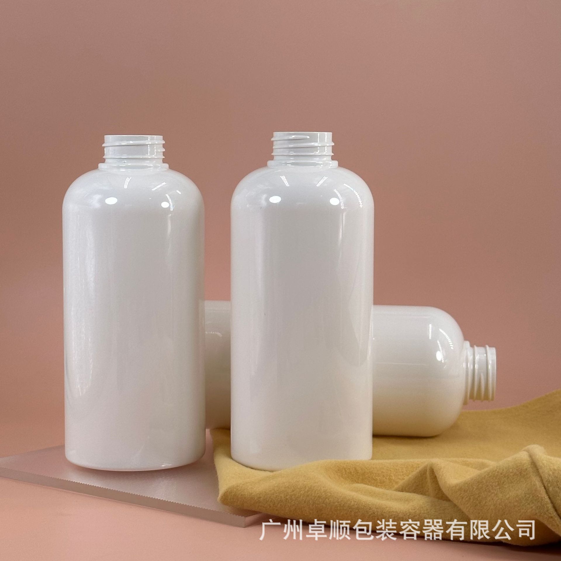 厂家批发500ML圆肩PET塑料洗发水 沐浴露护发素乳液按压空瓶子包