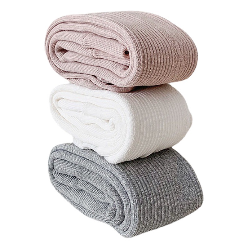 Leggings para niñas Otoño e Invierno forrado de lana pantimedias para bebés cálido color sólido pantimedias para niños engrosadas pantalones de una pieza