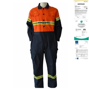 Flame-retardant denim cotton denim flame-retardant clothing arc-proof fireproof clothing flame-retardant cotton denim clothing