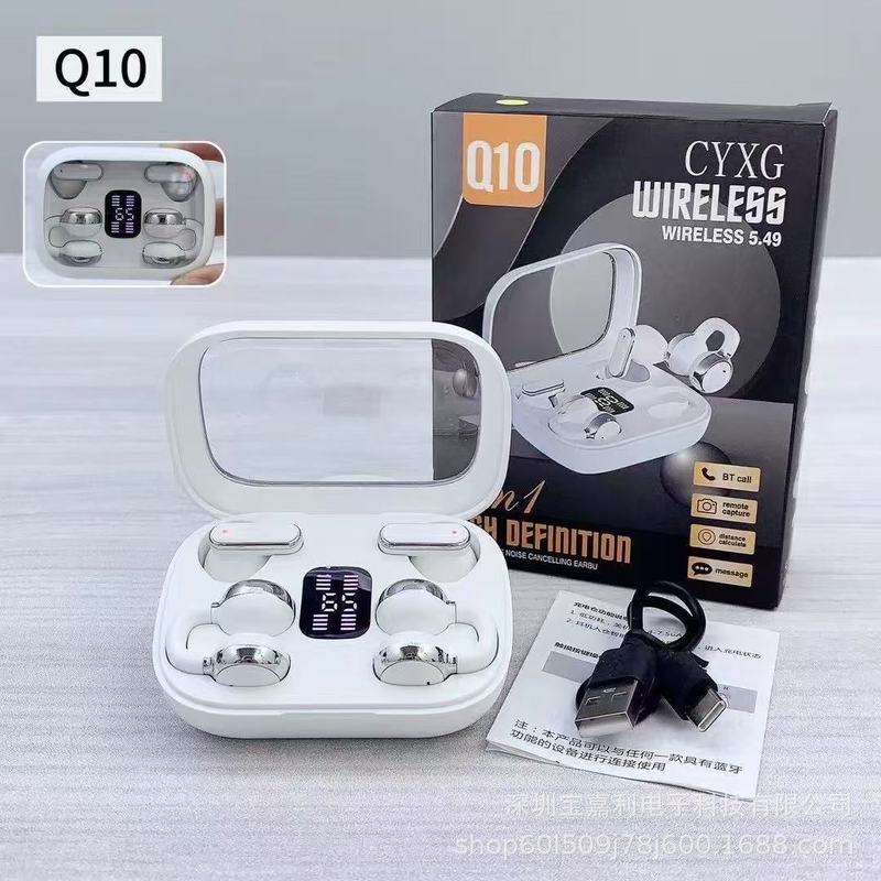 国境を越えた新しい Q10 バイノーラル カップル モデル ワイヤレス Bluetooth ヘッドセット OWS クリップオン スポーツ ノイズ キャンセリング ヘッドセット超長バッテリー寿命|undefined