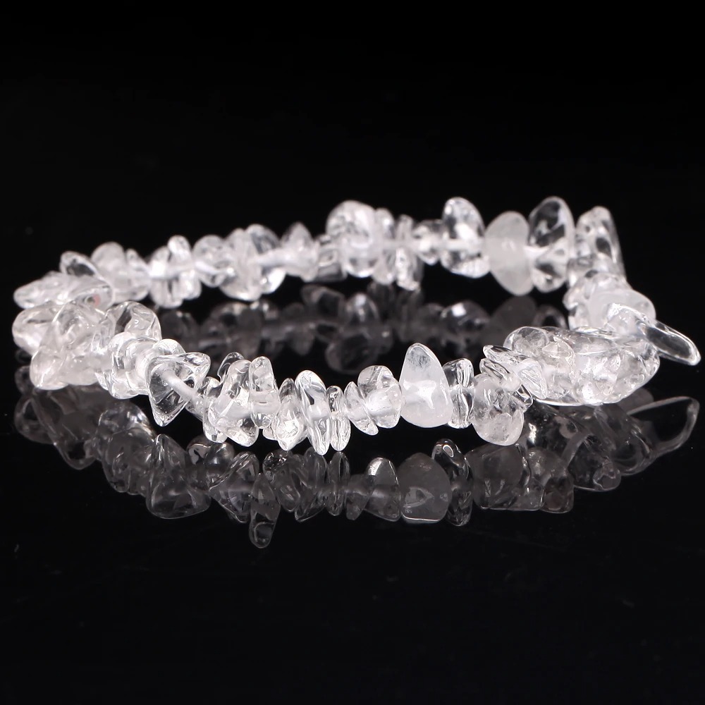 Natürliches Amethyst Perlen Armband Für Damen Elastisch Edelstein_voghion.com