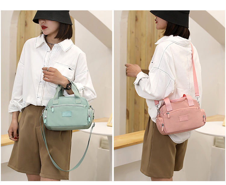 New cross-border women's bag, large-capacity waterproof crossbody bag, simple and fashionable handbag, nylon women's bag, mom bag undefined