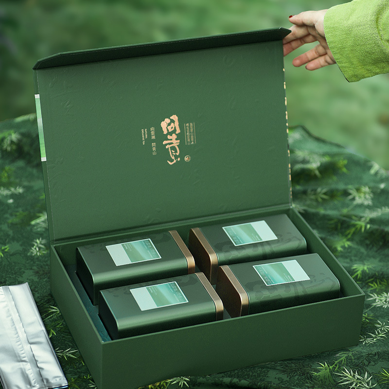 New Tea Packaging Box Empty Box Early Spring Longjing Tieguanyin Gift Box Xinyang Maojian Laoshan Green Tea Tea Gift Box