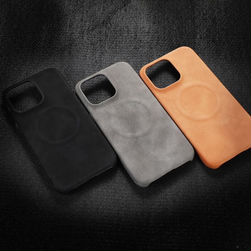 羊巴皮商务适用iPhone16promax复古肤感苹果15pm磁吸防摔手机壳套|undefined