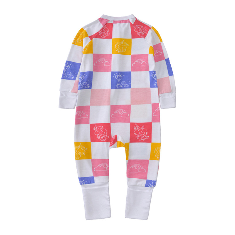 193g Weight Romper Children's Clothing Type Bamboo Fiber Fabric Type Jumpsuit Tops Type Baby(0-2Years) Age Group Regular Fit Fit Type Star, Leaves, Plaid Pattern 2025 Spring and Summer Season Baby General Gender Basic Style Basic Star Leaves Plaid Bamboo Fiber Baby Rompers 2