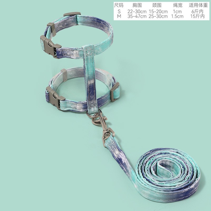 Juego de correa de color degradado para gatos para mascotas transfronterizas