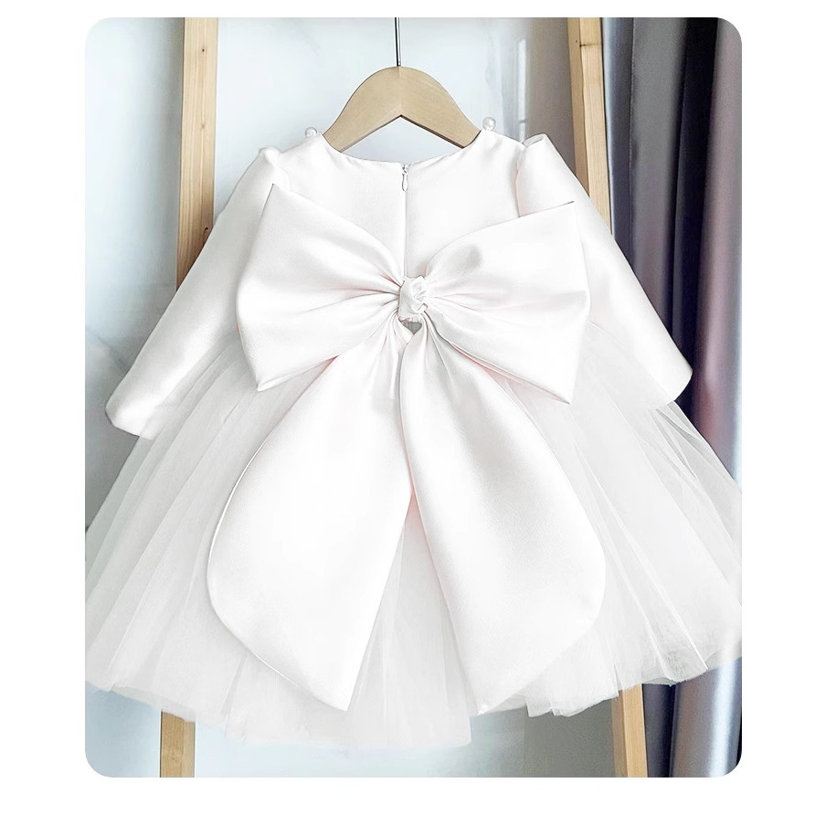 Vestido de tul de alta gama para bebé niña, ideal para su primer cumpleaños._voghion.com