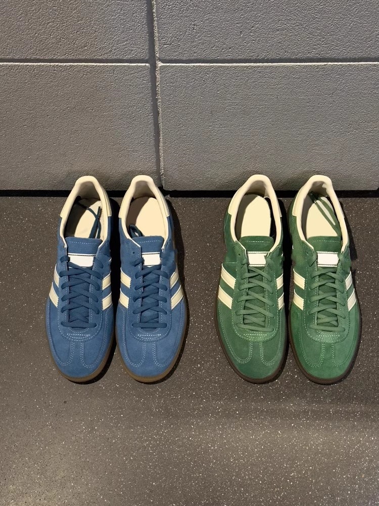 Blue classic German training round toe lace up casual sports versatile flat bottomed Forrest Gump shoes_voghion.com