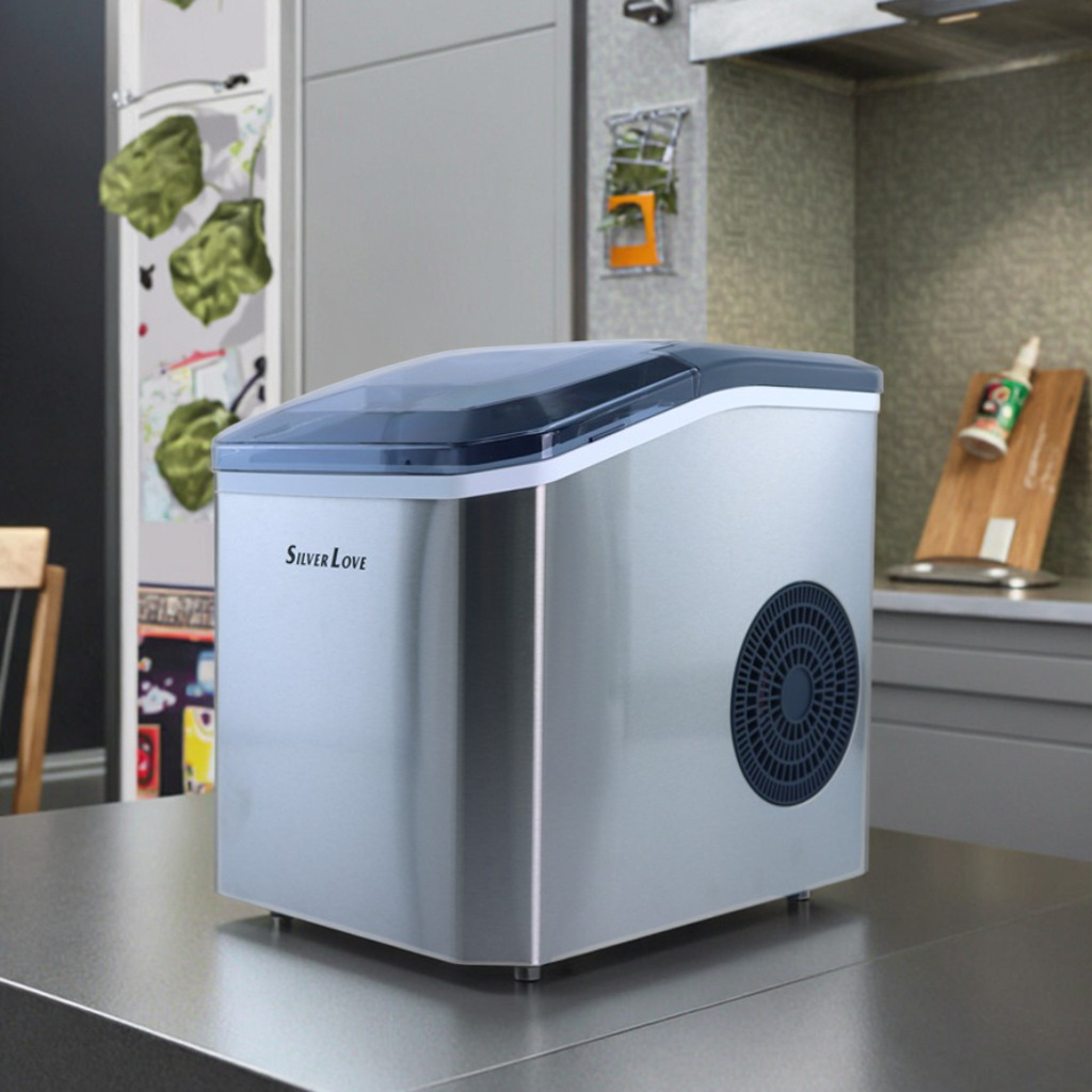 SILVER LOVE transfronterizo máquina de hielo portátil mini mini automática para el hogar