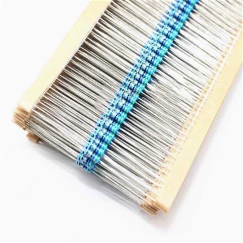 100个包邮1/4W 0.25W金属膜电阻1%精密度1K/2K/3.3K/4.7K5.1K/10K