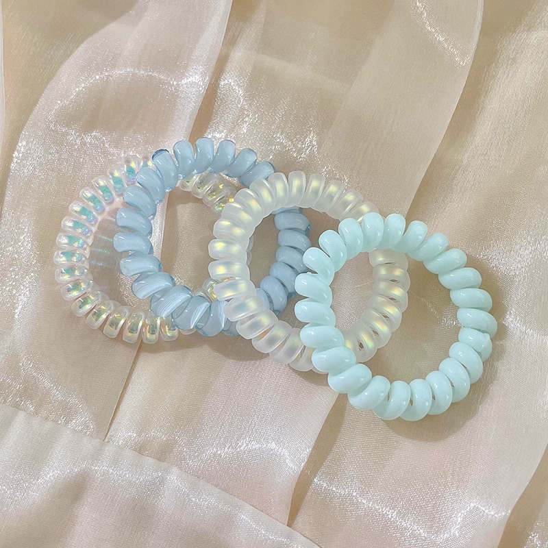 Trenza de burbuja de temperamento de moda, cuerda para el cabello, lazo para el cabello, nuevos accesorios para el cabello de alta gama para mujeres, cola de caballo simple, línea telefónica trenzada, banda de goma